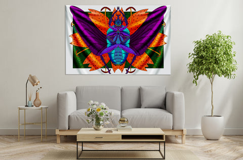 Flower Beatle Tapestry