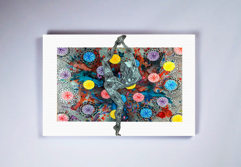 "Galactic Dancer" Stretched Canvas Frame