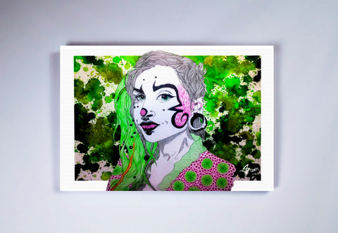 "Clown Punk" Stretched Canvas Frame