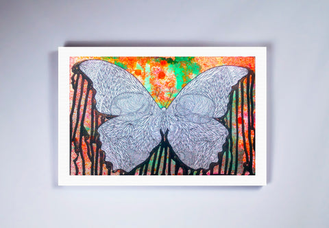 "Skullerfly" Stretched Canvas Frame