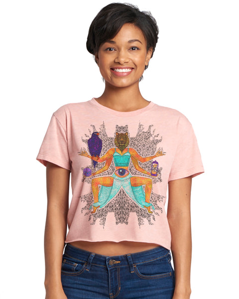 "Time Goddess" Short Sleeve Crop