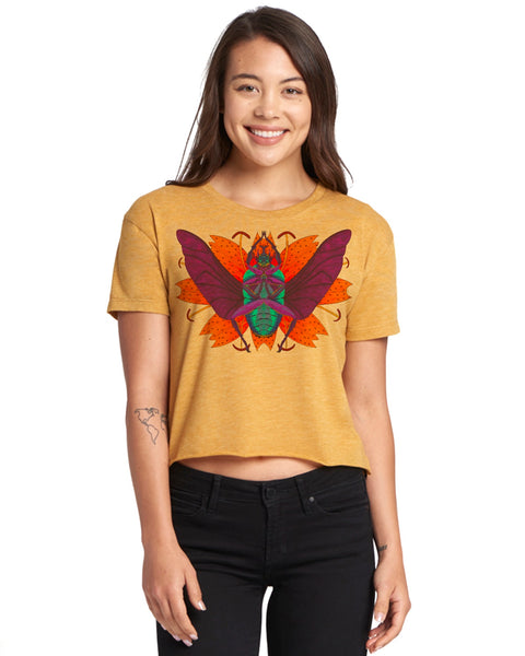 "Flower Beetle" Short Sleeve Crop