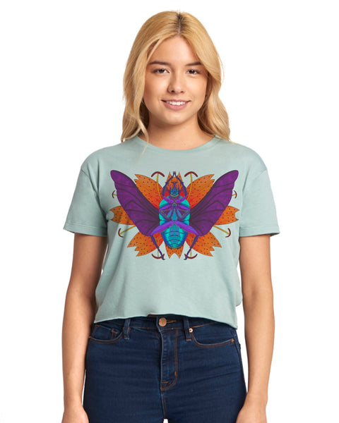 "Flower Beetle" Short Sleeve Crop