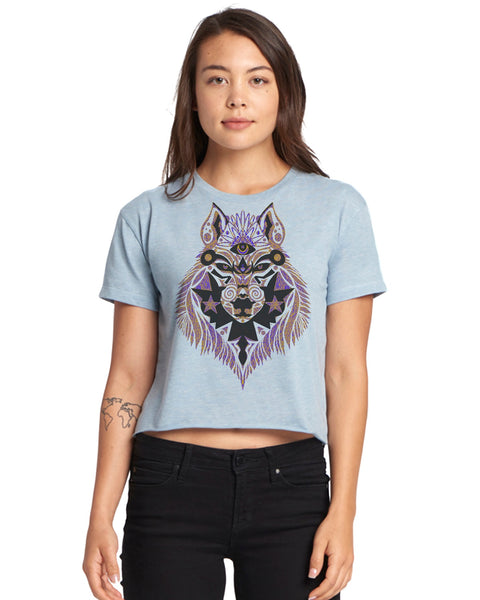 "Dark She Wolf" Short Sleeve Crop