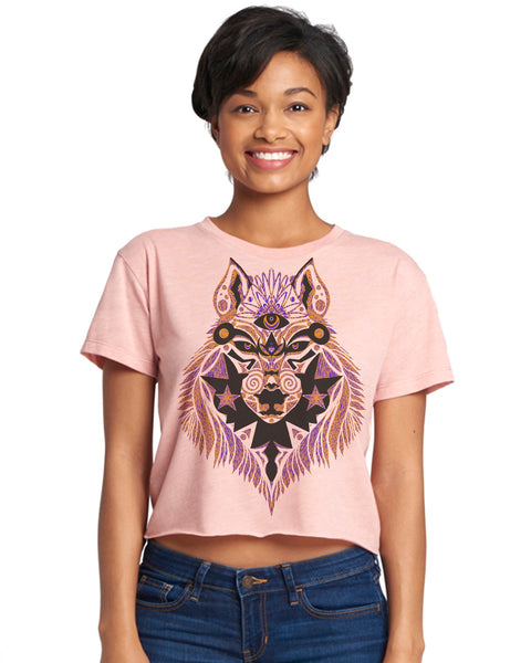 "Dark She Wolf" Short Sleeve Crop